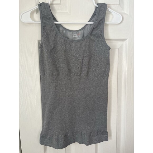 Skinny Girl Shaping Cami Tank Top Size L Gray Adjustable Strap Smoothers Shapers - Picture 1 of 4